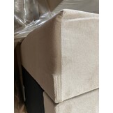 2dekans Opberg Boxspring Fluweel Fondi - incl voetbord |160 x 200 Ecru |  Diverse Schade  - Niet in originele verpakking - kans op meer schade