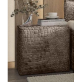 OP=OP Opberg Boxspring Velvet Croco - 180 x 200 Beige | Incl. 2x Hocker + 1x Bedbank + Pocketvering 500 m2