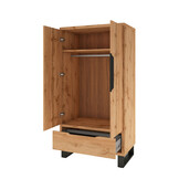 Kledingkast Halmstad - 2-deurs incl. lade - Wotan Eiken