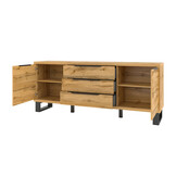 Dressoir Halmstad - 2-deurs incl. 3 lades - Wotan Eiken