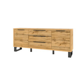 Dressoir Halmstad - 2-deurs incl. 3 lades - Wotan Eiken