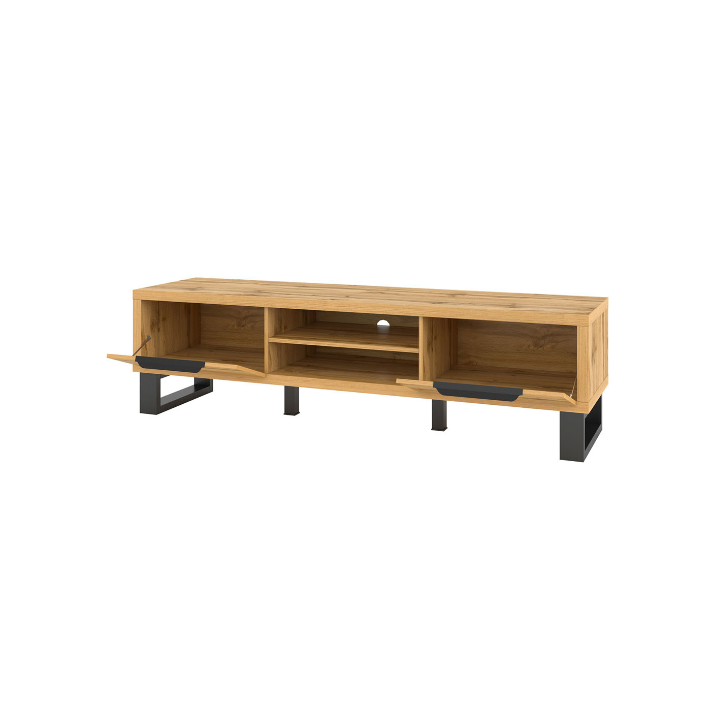 TV-meubel Halmstad - 2-kleps - Wotan Eiken