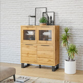 Vitrinekast Halmstad - 4-deurs - Wotan Eiken