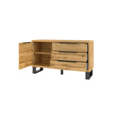 Dressoir Halmstad - 1-deurs incl. 3 lades - Wotan Eiken