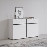 Dressoir Crotone - 2-deurs incl. 2 lades - Wit