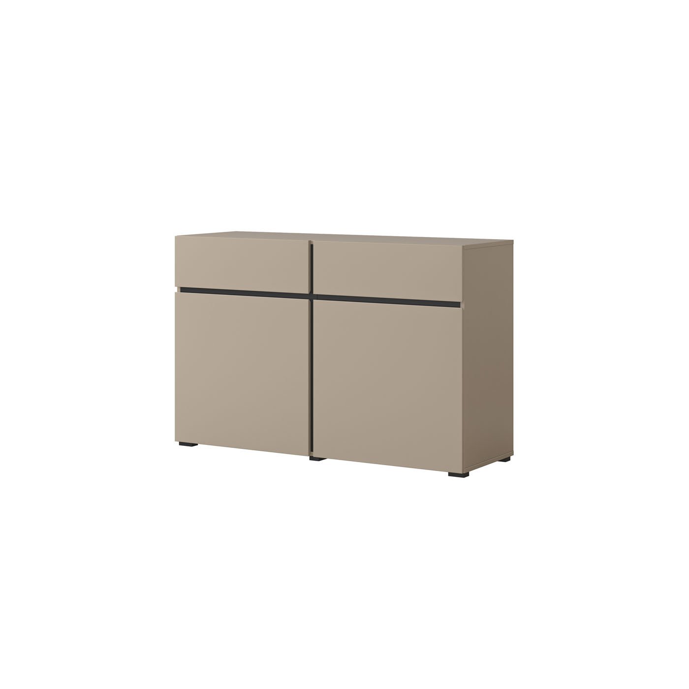 Dressoir Crotone - 2-deurs incl. 2 lades - Taupe
