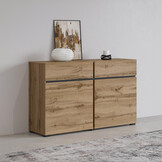 Dressoir Crotone - 2-deurs incl. 2 lades - Wotan Eiken