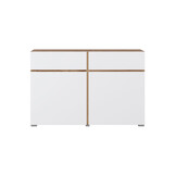 Dressoir Crotone - 2-deurs incl. 2 lades - Wotan Eiken / Wit