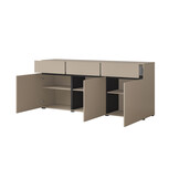 Dressoir Crotone - 3-deurs incl. 3 lades - Taupe