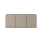Dressoir Crotone - 3-deurs incl. 3 lades - Taupe