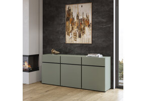 Dressoir Crotone - 3-deurs incl. 3 lades - Groen