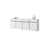 Dressoir Crotone - 4-deurs incl. 4 lades - Wit
