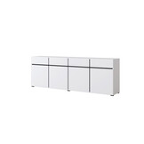 Dressoir Crotone - 4-deurs incl. 4 lades - Wit