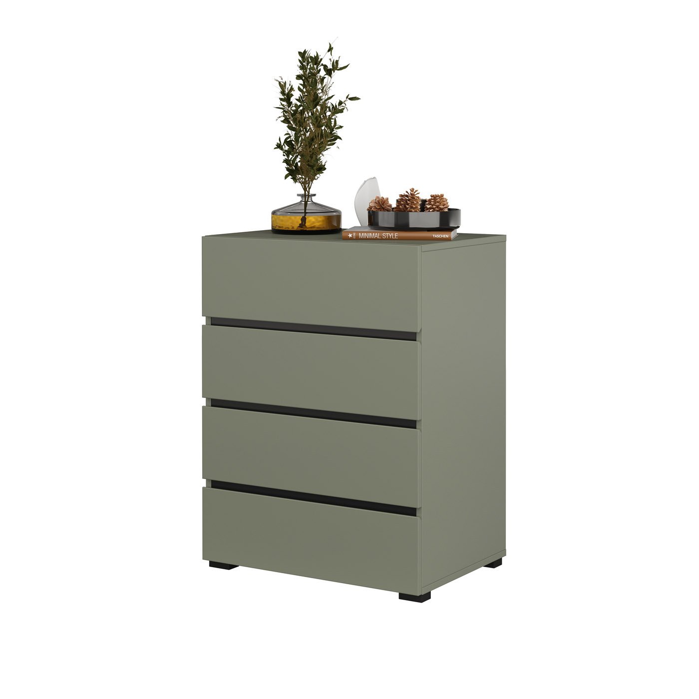 Ladekast Crotone - 4 lades - Groen