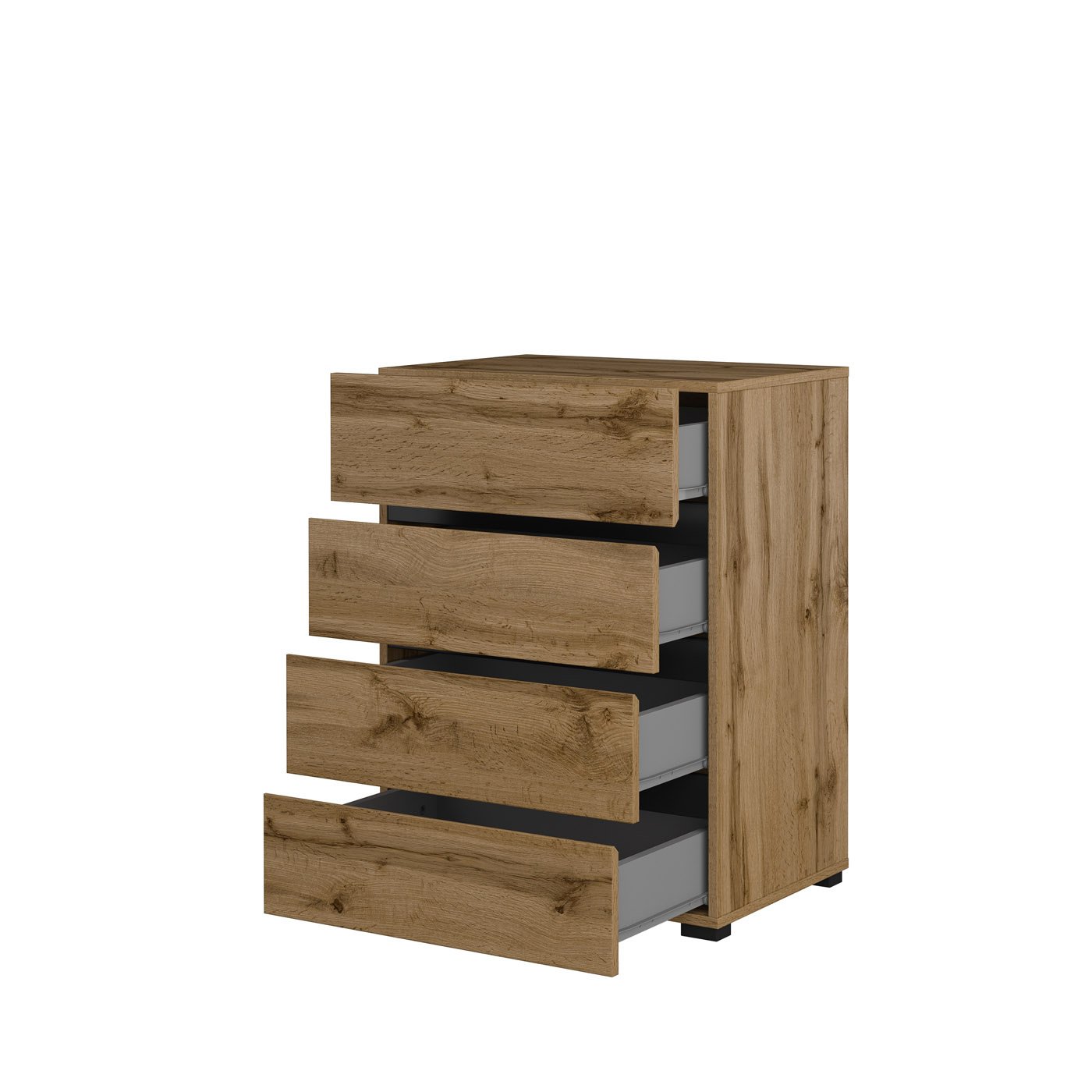 Ladekast Crotone - 4 lades - Wotan Eiken