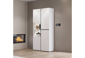 Vitrinekast Crotone - 2-deurs  - Wit