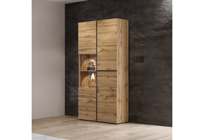 Vitrinekast Crotone - 2-deurs  - Wotan Eiken