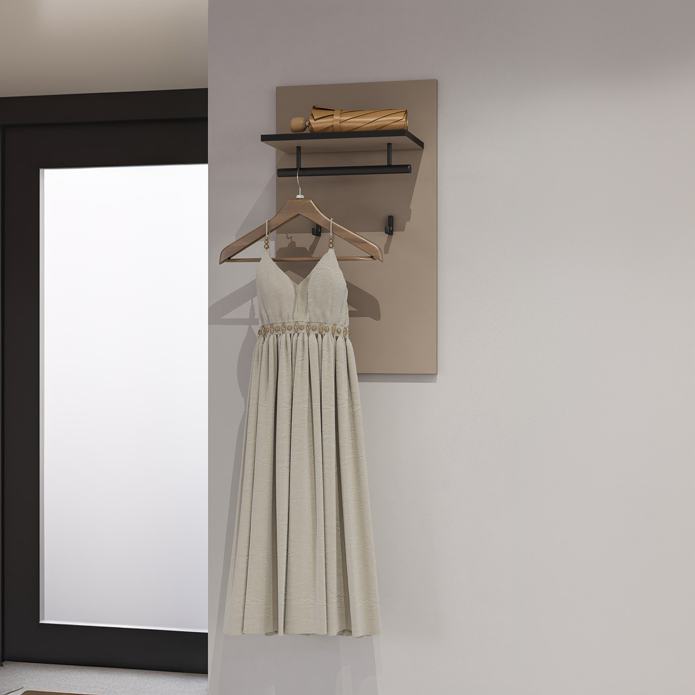 Kapstok Crotone - Taupe