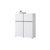 Opbergkast Crotone - 4-deurs - Wit