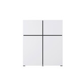 Opbergkast Crotone - 4-deurs - Wit