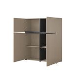 Opbergkast Crotone - 4-deurs - Taupe