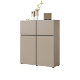 Opbergkast Crotone - 4-deurs - Taupe