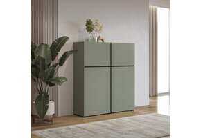 Opbergkast Crotone - 4-deurs - Groen