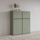 Opbergkast Crotone - 4-deurs - Groen