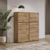 Opbergkast Crotone - 4-deurs - Wotan Eiken