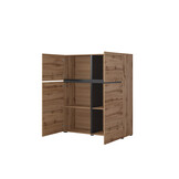 Opbergkast Crotone - 4-deurs - Wotan Eiken