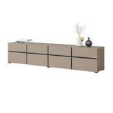 TV-meubel Crotone - 4-kleps incl. 4 lades - Taupe