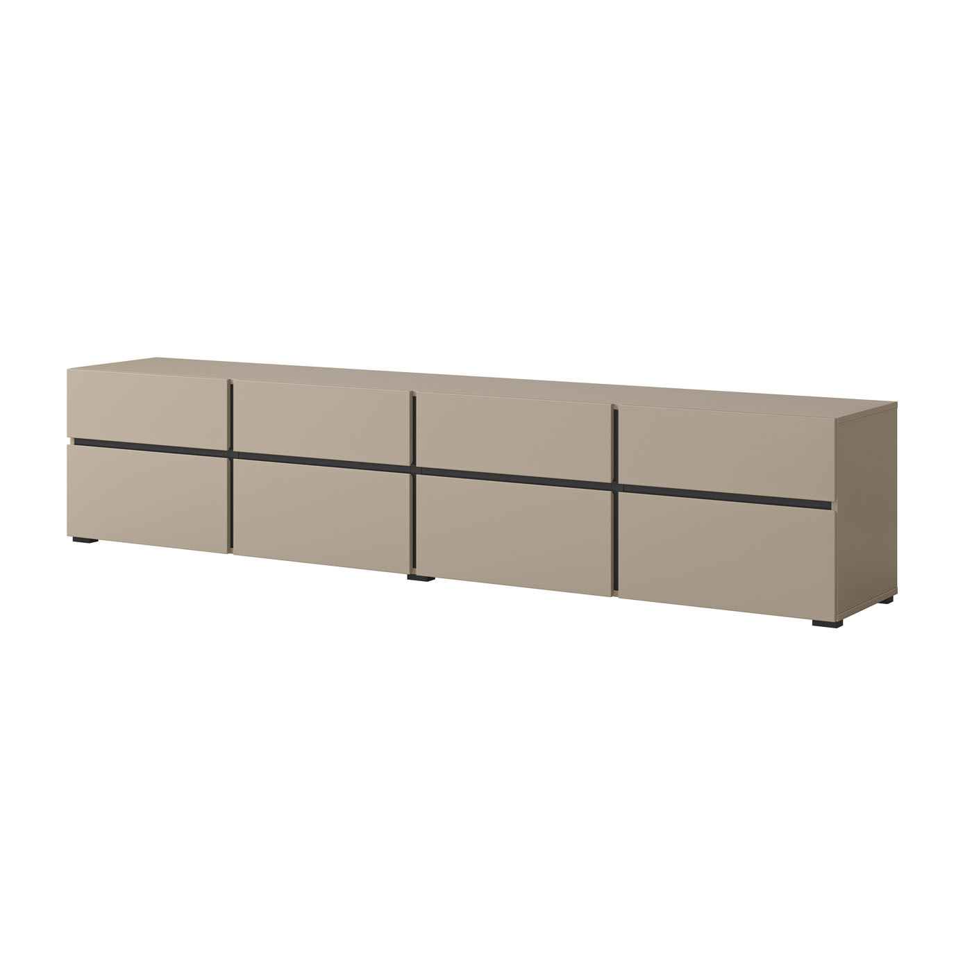 TV-meubel Crotone - 4-kleps incl. 4 lades - Taupe
