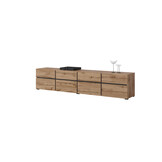 TV-meubel Crotone - 4-kleps incl. 4 lades - Wotan Eiken