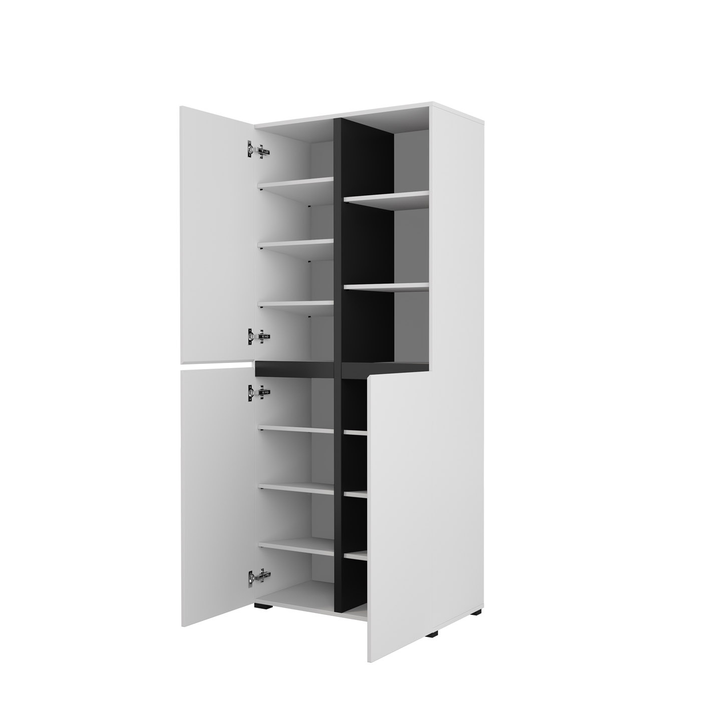 Opbergkast Crotone - 3-deurs - Wit