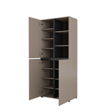 Opbergkast Crotone - 3-deurs - Taupe