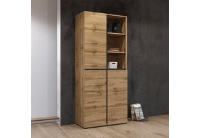 Opbergkast Crotone - 3-deurs - Wotan Eiken