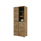 Opbergkast Crotone - 3-deurs - Wotan Eiken