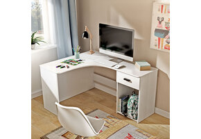 Hoekbureau Corsa - Wit