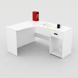 Hoekbureau Corsa - Wit