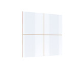 Wandpaneel Celano - Vierkant - Wotan Eiken / Wit