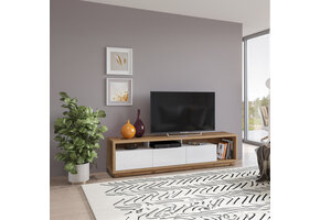 TV-meubel Celano - Wotan Eiken / Wit