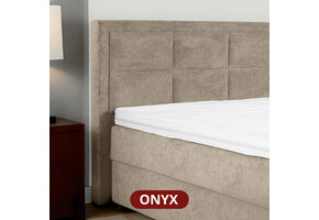 2dekans Hoofdbord Onyx Beige | B220 x 130H | Stofschade zijkant