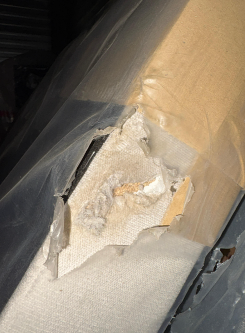 2dekans Hoofdbord Onyx Beige | B220 x 130H | Stofschade zijkant