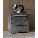 OP=OP Nachtkastje met Lades Nîmes - Marmer