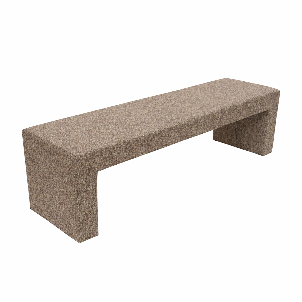 OP=OP Boxspring Basic 160 x 200 Donkerbeige | Incl 1x Hocker | Luxe box 30 cm