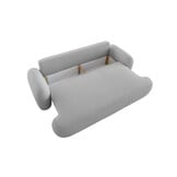 OP=OP Slaapbank met Opbergruimte Morris Teddy stof Licht Beige | Zitbank