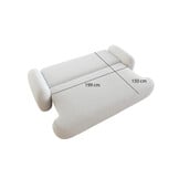 OP=OP Slaapbank met Opbergruimte Morris Teddy stof Licht Beige | Zitbank