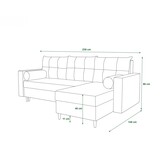 OP=OP Slaapbank met opbergruimte Mick Grijs | Hoekbank