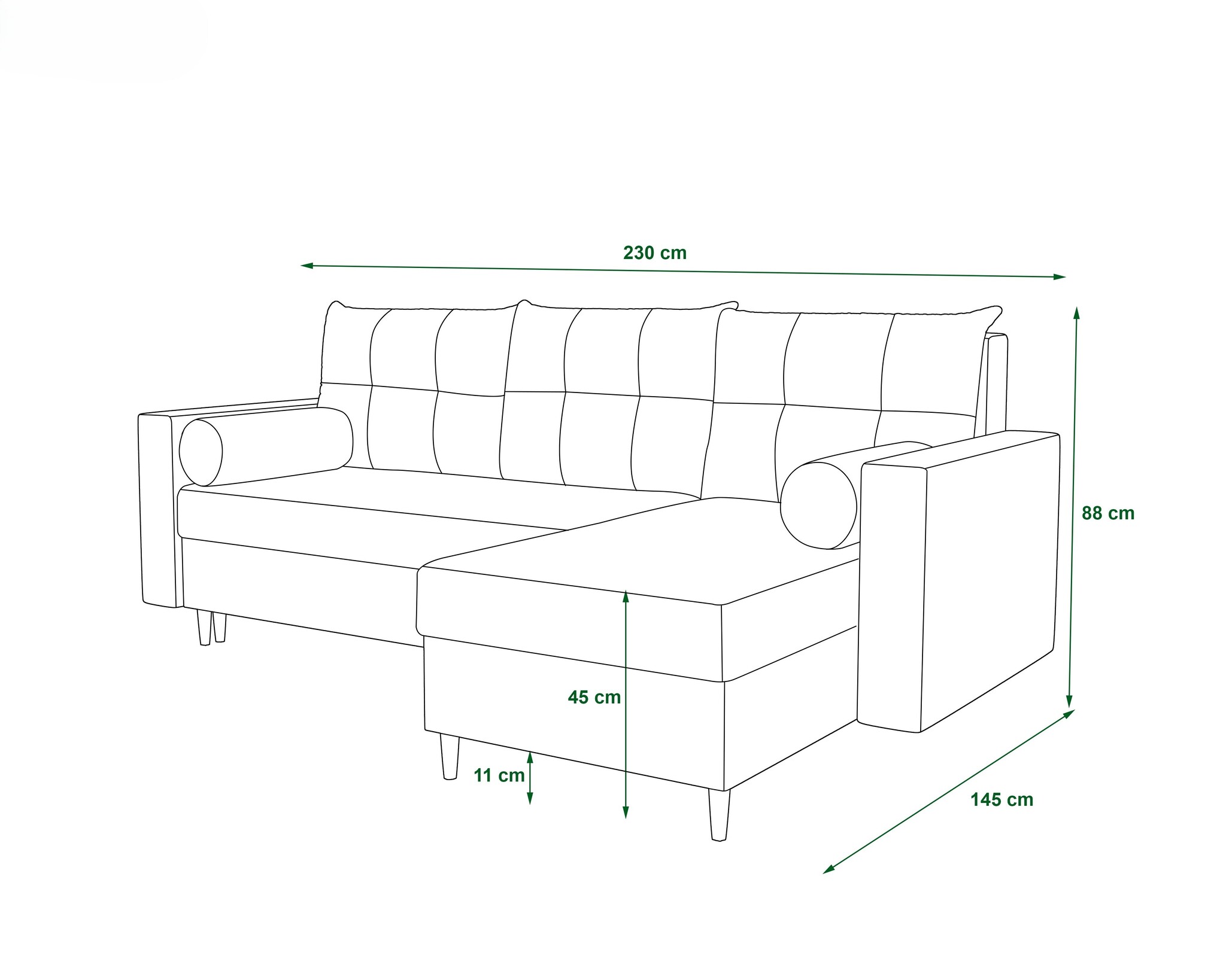 OP=OP Slaapbank met opbergruimte Mick Grijs | Hoekbank