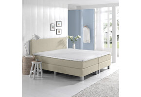 OP=OP Vaste boxspring Basic - 120 x 200 Naturel Beige